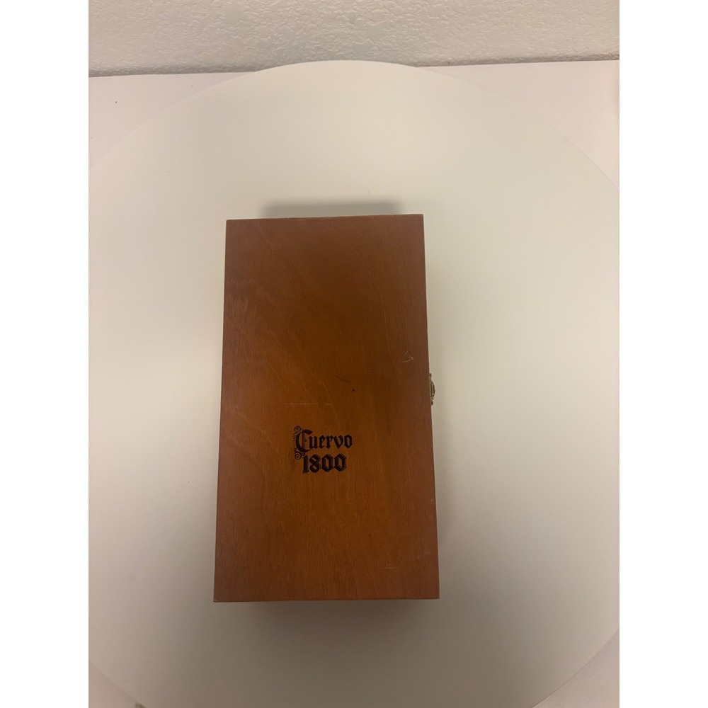 Vintage Cuervo 1800 Tequila Wooden Box Crate Keepsake Decorative Storage Gift‎